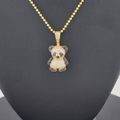 Teddy Bear Pendant Necklace in Sterling Silver 925 – Dainty & Adorable Jewelry Gift