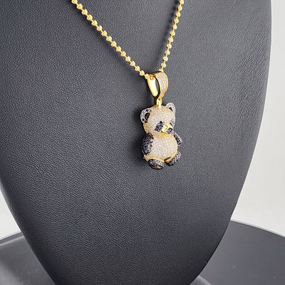 Teddy Bear Pendant Necklace in Sterling Silver 925 – Dainty & Adorable Jewelry Gift