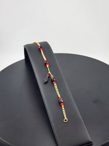 Unisex Azabache Bracelet – 18K Gold Filled, Anti-Evil Eye Charm