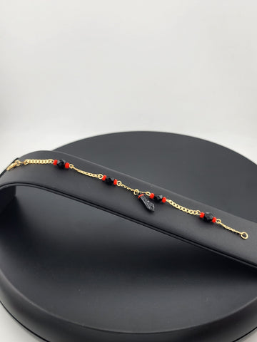 Unisex Azabache Bracelet – 18K Gold Filled, Anti-Evil Eye Charm