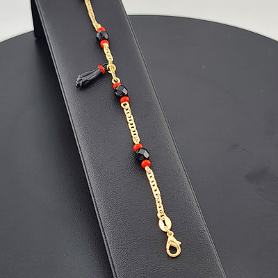 Unisex Azabache Bracelet – 18K Gold Filled, Anti-Evil Eye Charm
