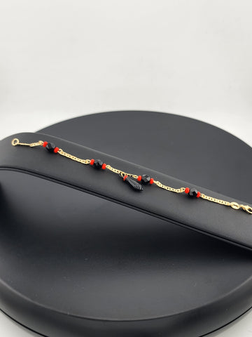 Unisex Azabache Bracelet – 18K Gold Filled, Anti-Evil Eye Charm