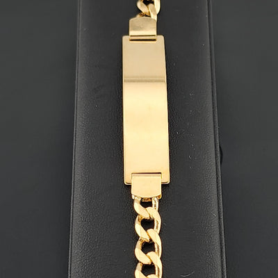 Unisex 18K Gold Filled Brazilian ID Bracelet – Classic & Timeless