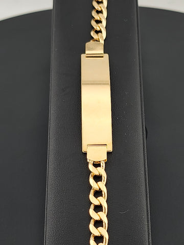 Unisex 18K Gold Filled Brazilian ID Bracelet – Classic & Timeless