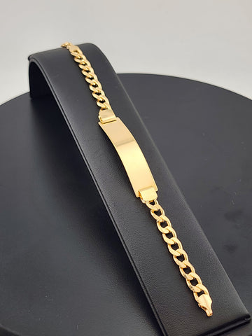 Unisex 18K Gold Filled Brazilian ID Bracelet – Classic & Timeless