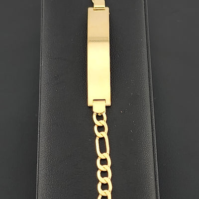 New 18K Gold Filled Brazilian ID Bracelet – Personalized Style Gift