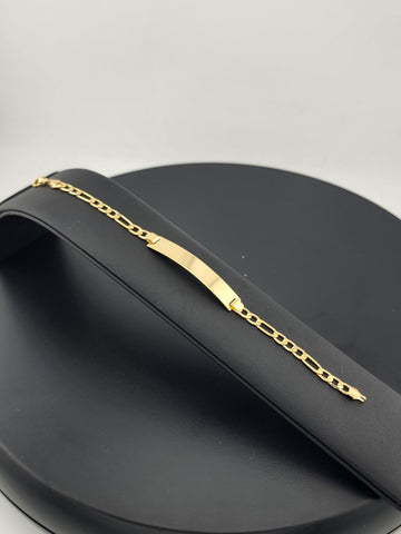 New 18K Gold Filled Brazilian ID Bracelet – Personalized Style Gift