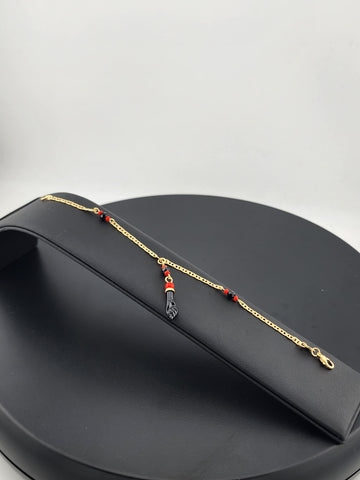 Brand New Brazilian 18K Gold Filled Azabache Bracelet – Protective Charm Jewelry