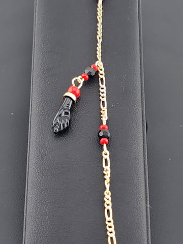 Brand New Brazilian 18K Gold Filled Azabache Bracelet – Protective Charm Jewelry