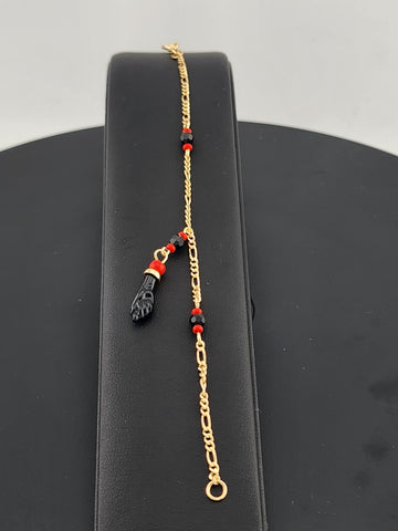 Brand New Brazilian 18K Gold Filled Azabache Bracelet – Protective Charm Jewelry