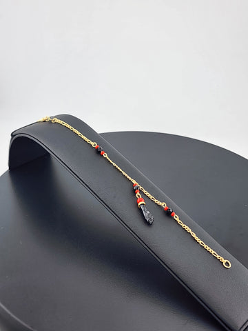 Brand New Brazilian 18K Gold Filled Azabache Bracelet – Protective Charm Jewelry