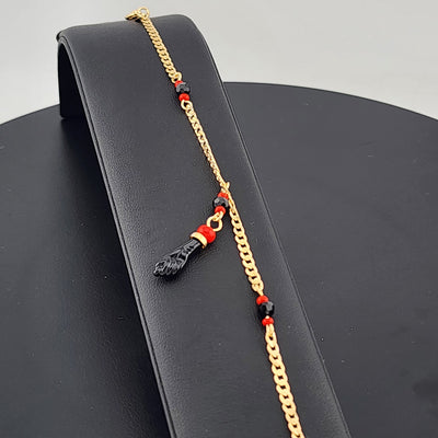 Brand New Brazilian 18K Gold Filled Azabache Bracelet – Protective Charm Jewelry