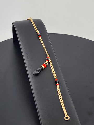 Brand New Brazilian 18K Gold Filled Azabache Bracelet – Protective Charm Jewelry