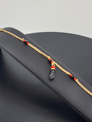 Brand New Brazilian 18K Gold Filled Azabache Bracelet – Protective Charm Jewelry