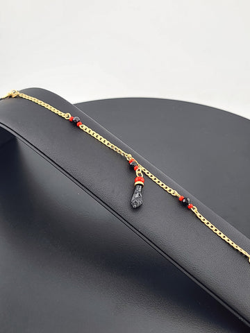 Brand New Brazilian 18K Gold Filled Azabache Bracelet – Protective Charm Jewelry