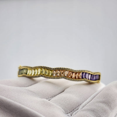 Colorburst Bangle in 925 Sterling Silver