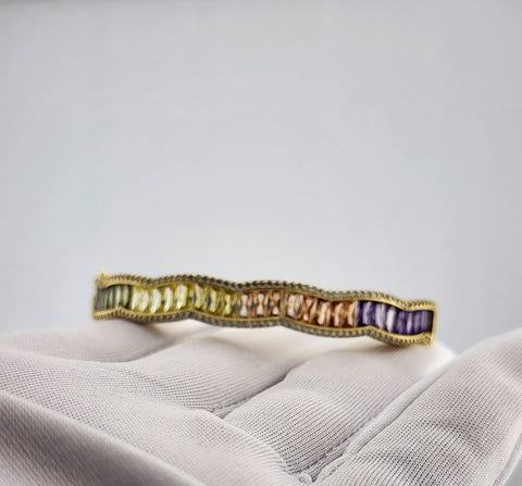 Colorburst Bangle in 925 Sterling Silver