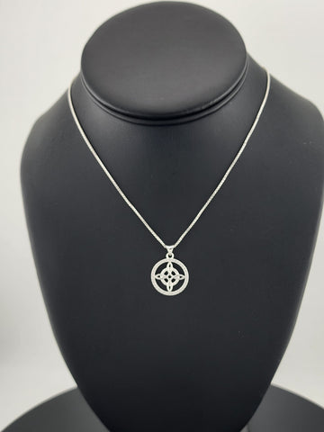 New Sterling Silver 925 Witch’s Knot Necklace – Wiccan Pagan Protection Amulet