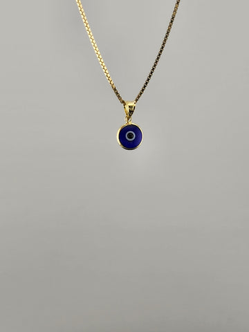 Sterling Silver 925 Evil Eye Pendant – Blue Charm Necklace for Protection