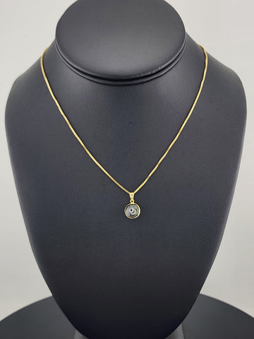 Sterling Silver 925 Evil Eye Pendant – Grey Charm Necklace for Protection