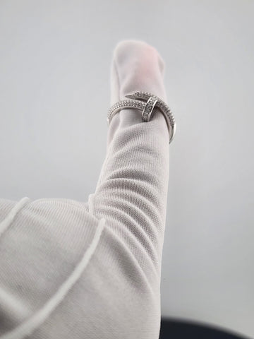 Silver Nail Ring 925 – Edgy Chic Statement Jewelry