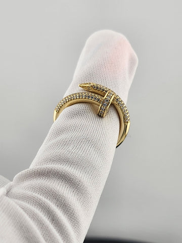 Silver Nail Ring 925 – Edgy Chic Statement Jewelry