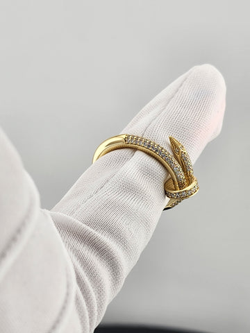 Silver Nail Ring 925 – Edgy Chic Statement Jewelry