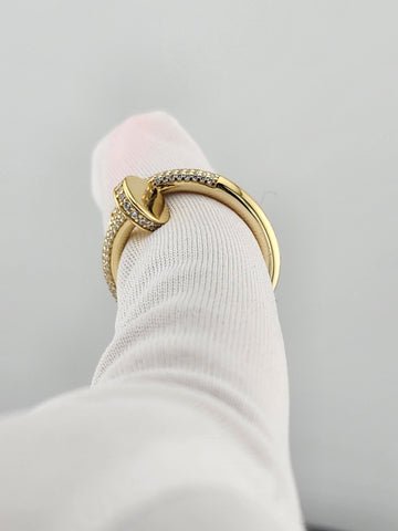 Silver Nail Ring 925 – Edgy Chic Statement Jewelry