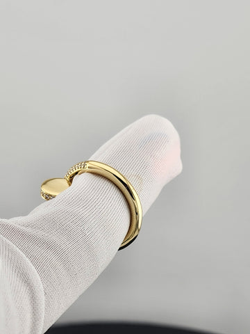 Silver Nail Ring 925 – Edgy Chic Statement Jewelry