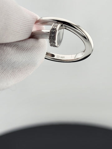 Silver Nail Ring 925 – Edgy Chic Statement Jewelry
