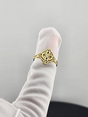 Sterling Silver 925 Witch's Knot Ring – Wiccan Protection Jewelry, Brand New