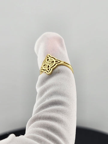 Sterling Silver 925 Witch's Knot Ring – Wiccan Protection Jewelry, Brand New
