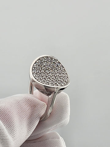 Sterling Silver 925 Round CZ Ring – Dainty & Sparkling