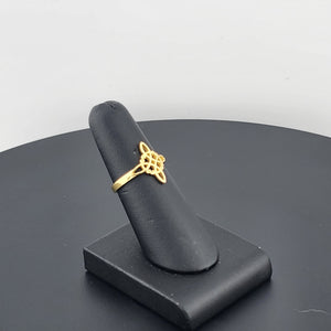 Witch's Knot Protection Ring – 925 Sterling Silver Wiccan Symbol Jewelry