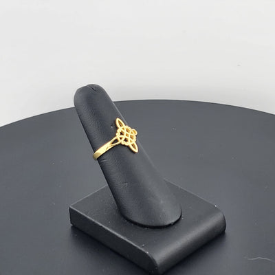 Witch's Knot Protection Ring – 925 Sterling Silver Wiccan Symbol Jewelry
