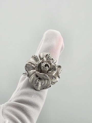 Brand New Sterling Silver 925 Flower Ring – Elegant Floral Design