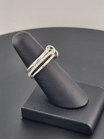 Sterling Silver 925 Triple Band Ring – Timeless Gift for Her