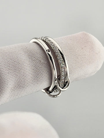 Sterling Silver 925 Triple Band Ring – Timeless Gift for Her