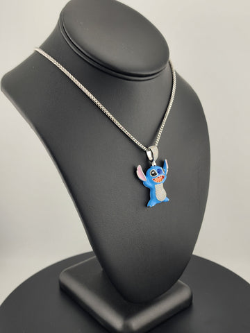 Sterling Silver 925 Stitch Pendant Necklace – Adorable & Playful Design