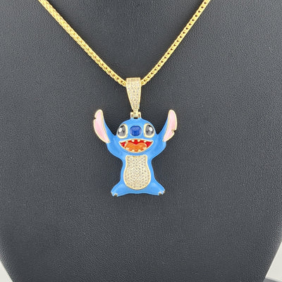 Sterling Silver 925 Stitch Pendant Necklace – Adorable & Playful Design