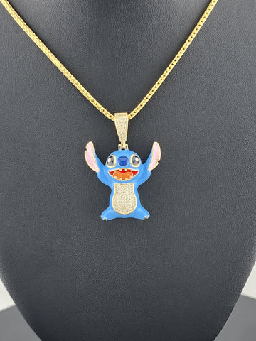 Sterling Silver 925 Stitch Pendant Necklace – Adorable & Playful Design