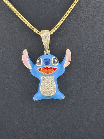 Sterling Silver 925 Stitch Pendant Necklace – Adorable & Playful Design