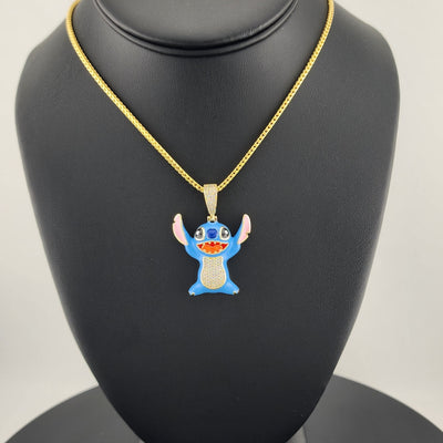 Sterling Silver 925 Stitch Pendant Necklace – Adorable & Playful Design