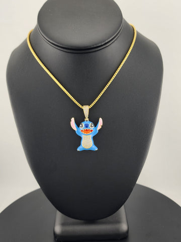 Sterling Silver 925 Stitch Pendant Necklace – Adorable & Playful Design