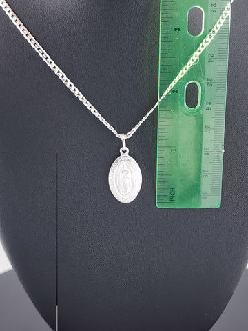 Sterling Silver Virgen de Guadalupe Pendant – Spiritual Gift