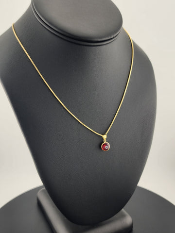 Sterling Silver 925 Evil Eye Pendant – Red Charm Necklace for Protection