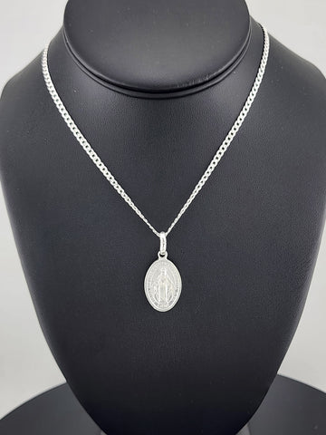 Sterling Silver Virgen de Guadalupe Pendant – Spiritual Gift