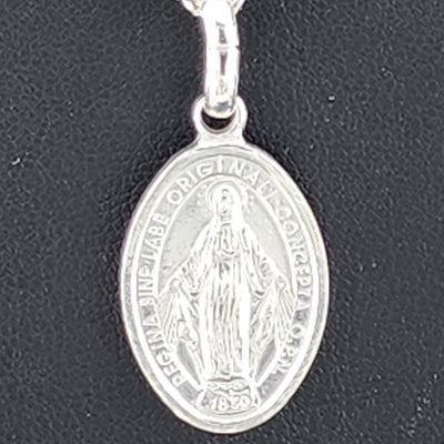 Sterling Silver Virgen de Guadalupe Pendant – Spiritual Gift