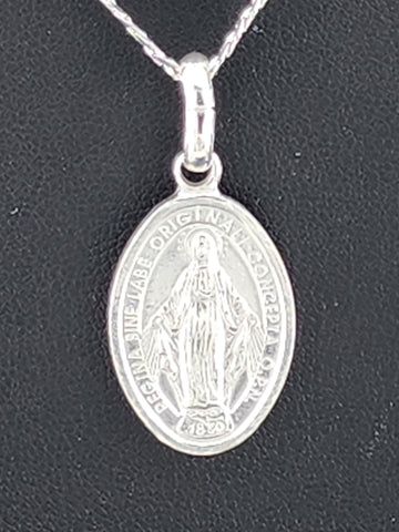 Sterling Silver Virgen de Guadalupe Pendant – Spiritual Gift