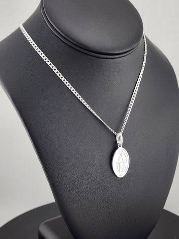 Sterling Silver Virgen de Guadalupe Pendant – Spiritual Gift
